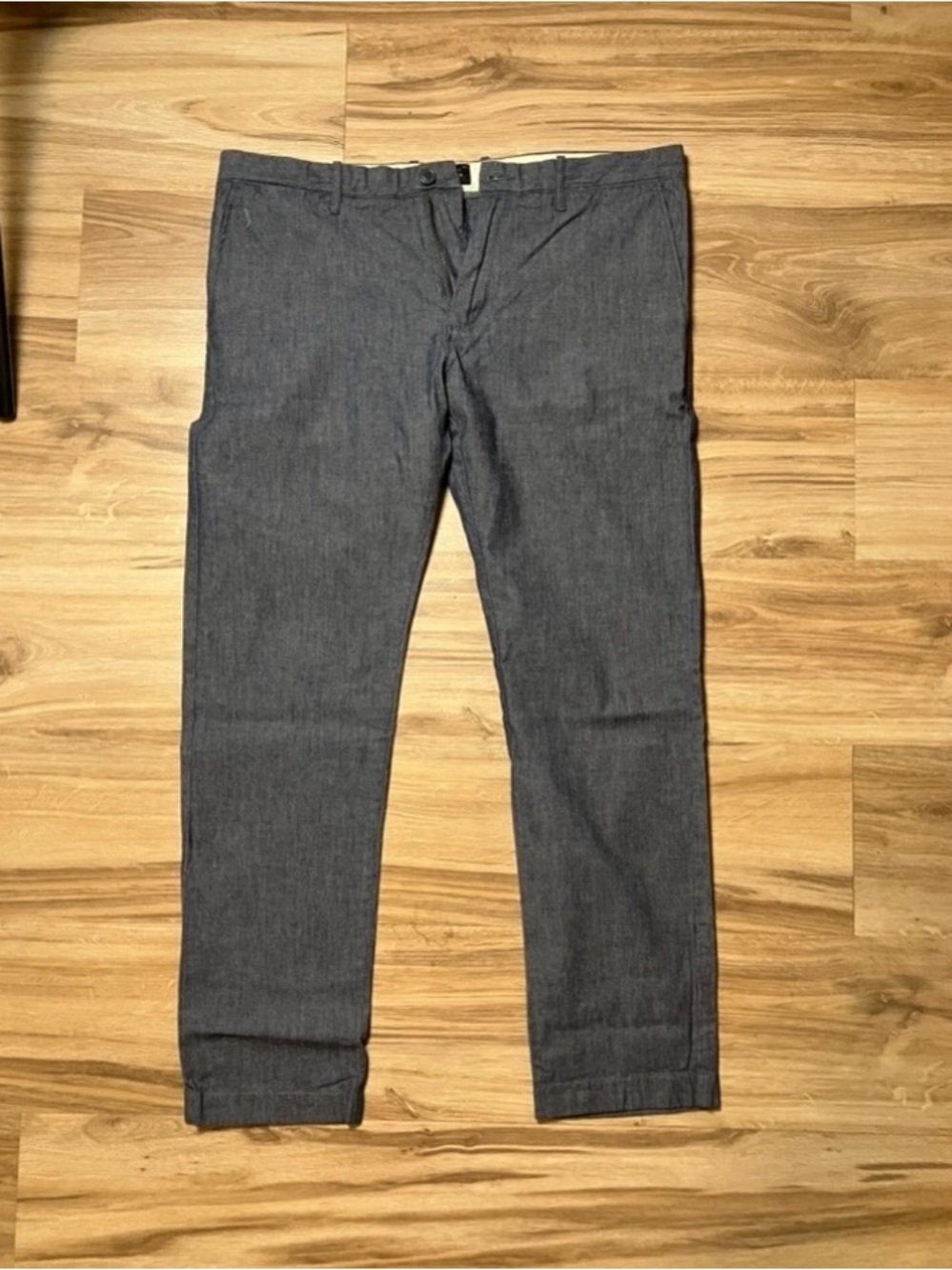 J.Crew 484 Stretch Chambray Chino Pants